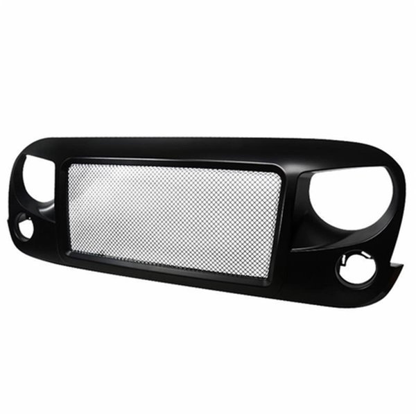 Overtime 2007 - 2016 Jeep Jk Wrangler Mesh Style Sport Grille - Matte Black OV2654356